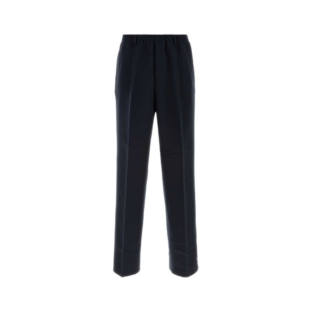 Cellar Door Men Navy Blue Stretch Twill Ezio Pant